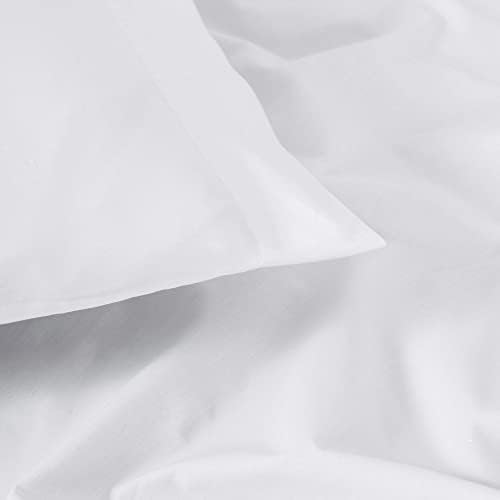 H by Frette Percale King Bed Bundle - All White Luxury Set