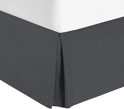 Box Pleated Bed Skirt 14 Drop Queen 60X80 100 Pure Cotton