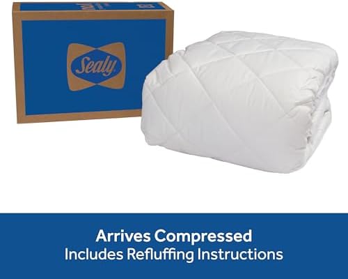 Sealy Luxury 100 Cotton Mattress Pad Queen Size