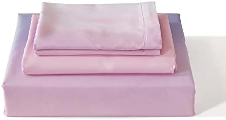 Dinjoy Queen Size Rainbow Ombre Pink Purple Sheet Set 4 Pieces
