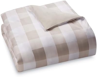 TRULY SOFT Everyday Buffalo Plaid Khaki Duvet Set