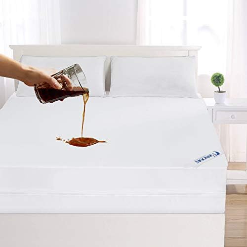 Moonsea Twin Mattress Protector 2 Pack Zippered Waterproof