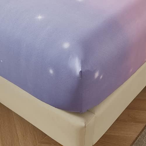 Dinjoy Queen Size Rainbow Ombre Pink Purple Sheet Set 4 Pieces