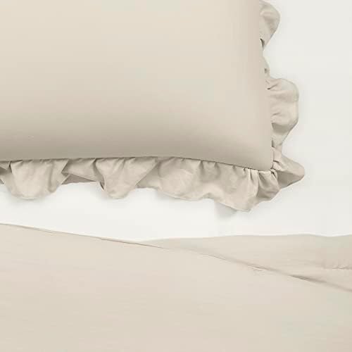 Lush Decor Reyna Ruffle Comforter Set - Twin XL Wheat