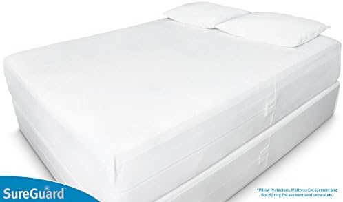 SureGuard Queen Box Spring Encasement - 100 Waterproof Bed Bug Proof Hypoallergenic