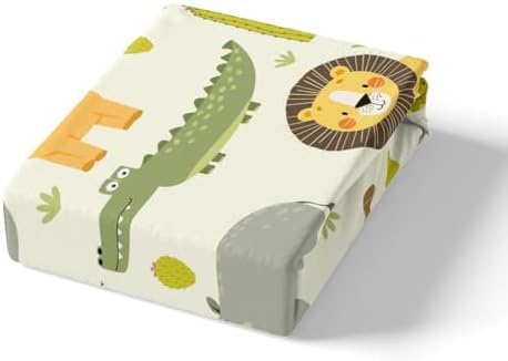 Feelyou Wild Animals Fitted Sheet Set for Kids