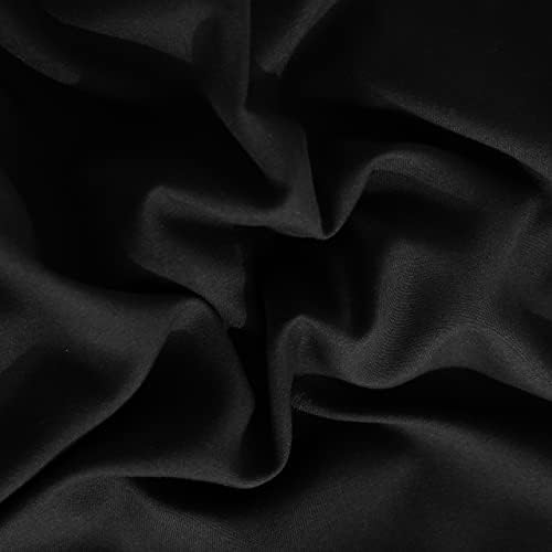NTBAY Twin Duvet Cover Set with Pillow Sham - Black
