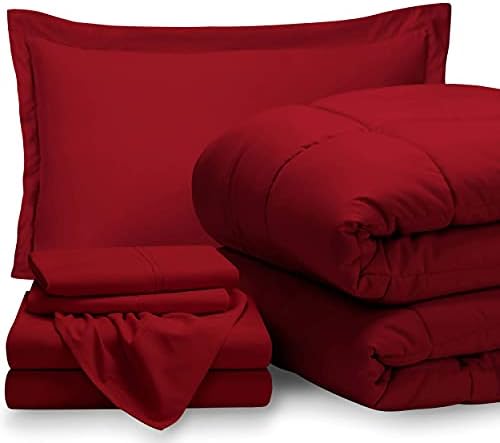 Bare Home TwinXL Comforter Set - 5-Piece All Season Luxury Microfiber
