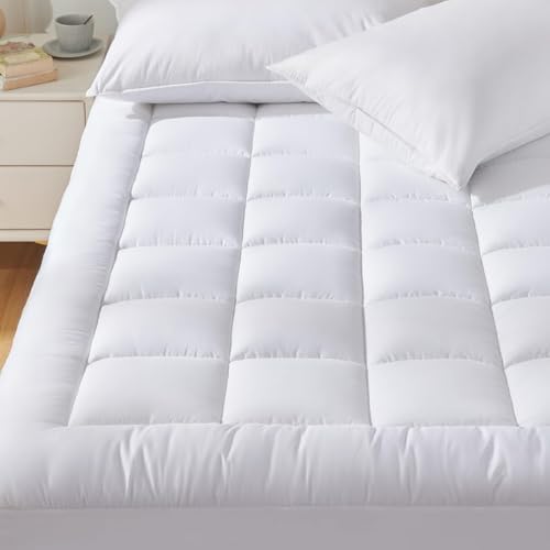 CozyLux Queen Mattress Topper Cotton Cooling 8-21 Deep Pocket