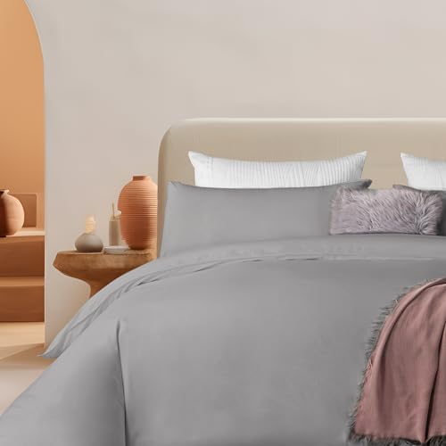 ALPHA HOME Queen Duvet Cover Set with 2 Pillowcases