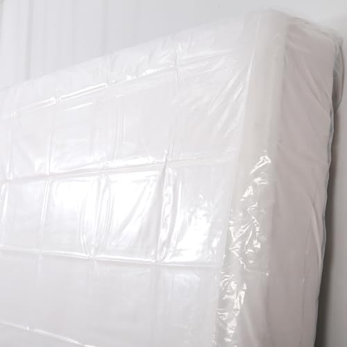 Liyaomix King Mattress Bag 15 Mil Clear Plastic Encasement