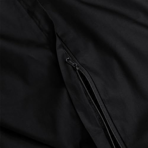 MooMee Luxury Duvet Cover Set 3 Pieces Black King 104x90