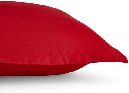 Amazon Basics 2 Piece Microfiber Kids Comforter Set Red Solid