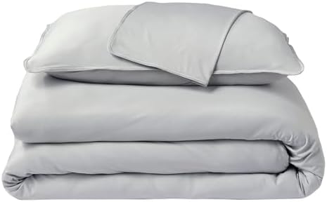 SHEEX Cooling Duvet Cover Set Lightweight King Pearl Blue