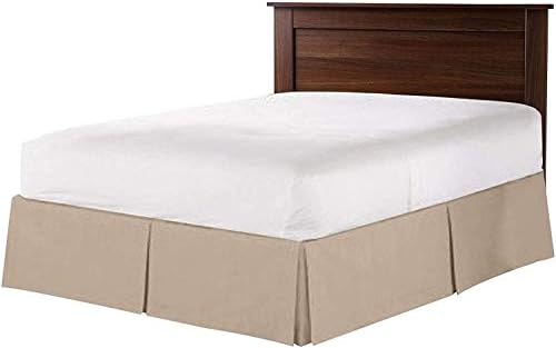 Box Pleated Bed Skirt - 14 Drop Twin XL 39X80 Taupe