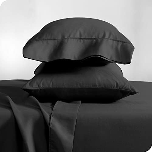 Bare Home Comforter Set with Pillowcase Bundle TwinTwin XL Black