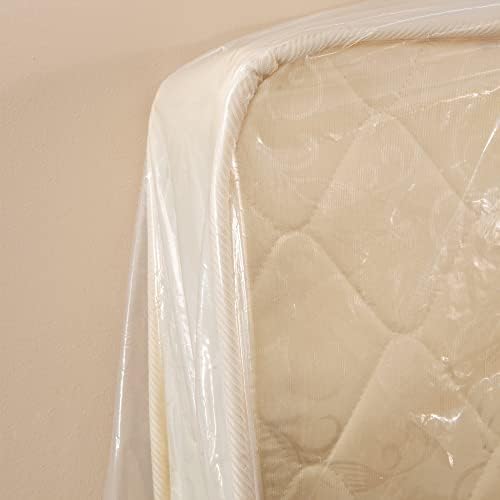 Liyaomix King Mattress Bag 15 Mil Clear Plastic Encasement