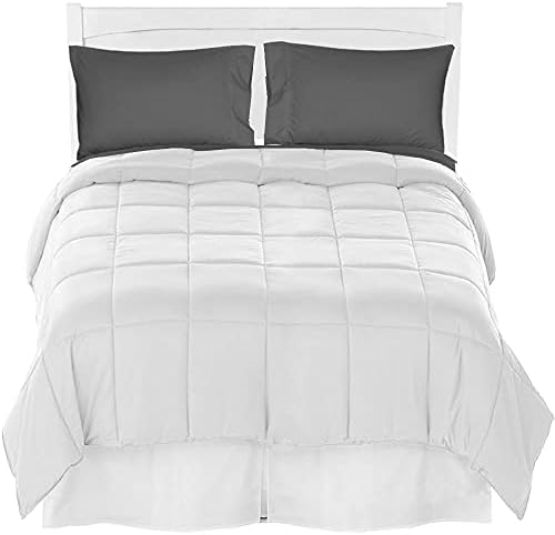Bare Home Twin XL Comforter Set with Sheet and Bed Skirt
