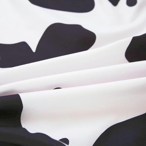 SDY 3PCS Cow Print Fitted Sheet Set Queen Size