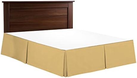Box Pleated Bed Skirt - 14 Drop Twin XL 39X80 Taupe