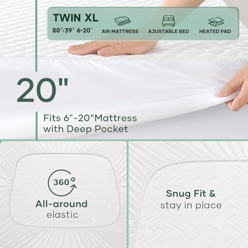 OhGeni Waterproof Mattress Protector Twin XL Size