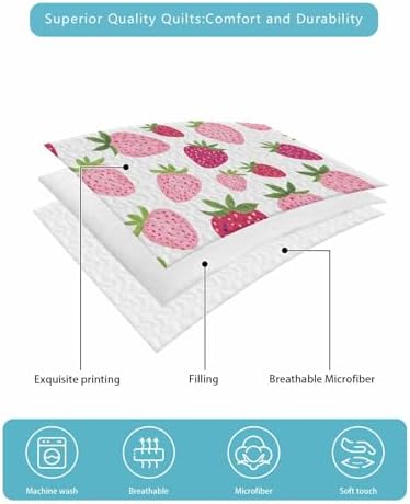 Stongaro Twin XL Quilt Set 3 Piece Lightweight All-Season Comforter
