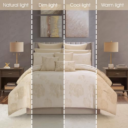 Stratford Park 13-Piece Gold Comforter Set - California King
