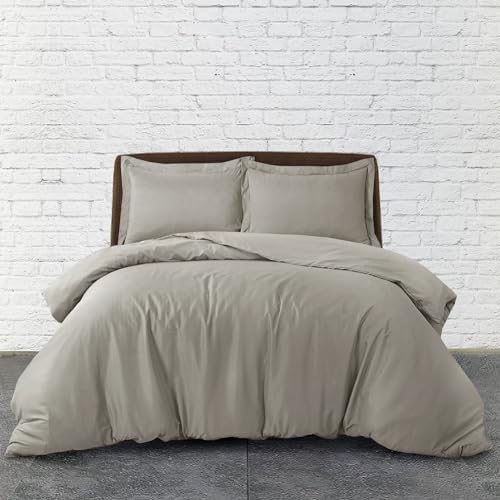 SereneSleep Cal King Duvet Cover Set - Soft Microfiber 3Pcs