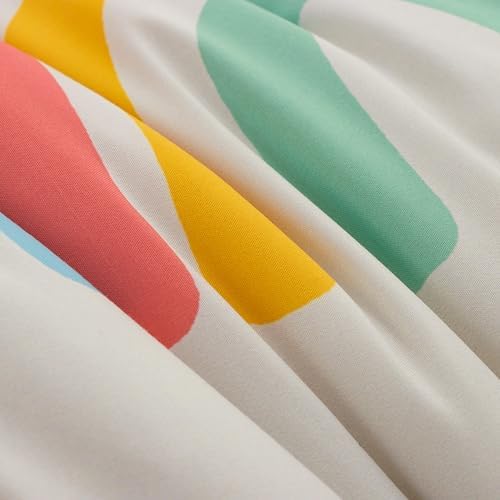 Btargot 5 Piece Beige Rainbow Comforter Set for Kids 1