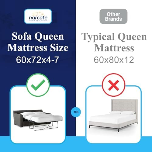 Allersoft Queen Sleeper Sofa Mattress Cover with Locking Zipper