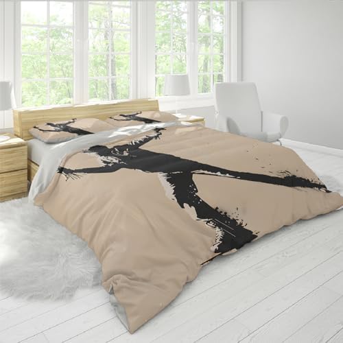 MUKULING Graffiti Theme Duvet Cover Set 3 Pieces Twin XL