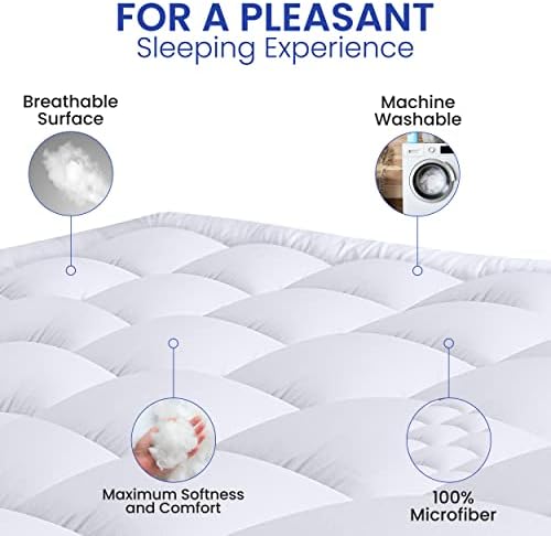 Utopia Bedding Twin Mattress Pad with Pillow Topper
