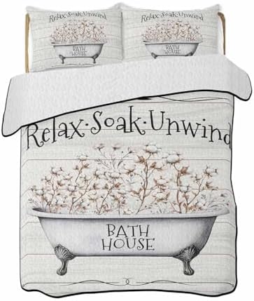 TocaHome Summer Quilt Twin XL Set with 2 Pillowcases