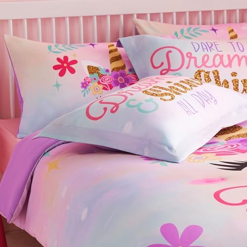 Joiedomi Kid Unicorn Comforter Set 7 Piece