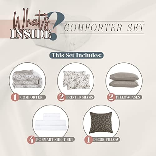 Elegant Comfort Reversible 10-Piece Comforter Set Twin XL