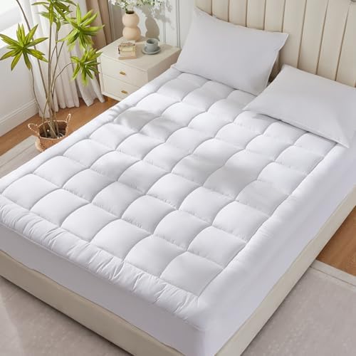 CozyLux Queen Mattress Topper Cotton Cooling 8-21 Deep Pocket