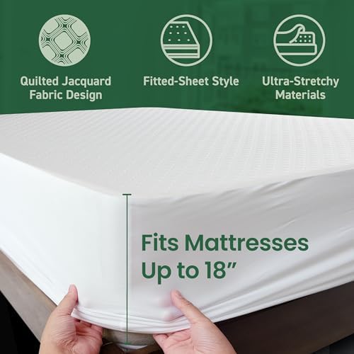 SafeRest Sleepure Waterproof Mattress Protector Full Size 1