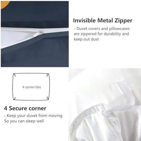 Twin Duvet Cover Set with Viking Theme and Zipper Closure