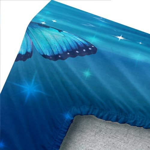 Fantasy Blue Butterfly Bedding Set for Girls