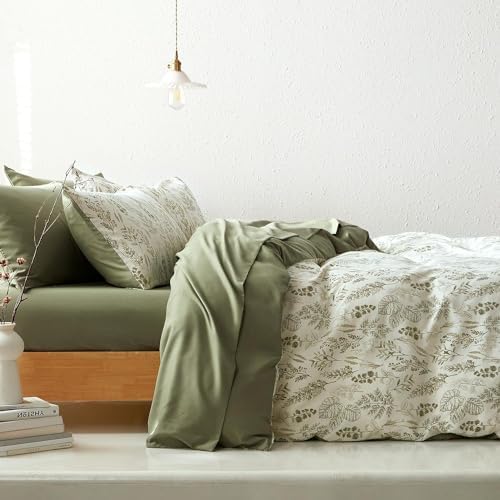 Bildenly Floral Duvet Cover Set King Size Reversible 1