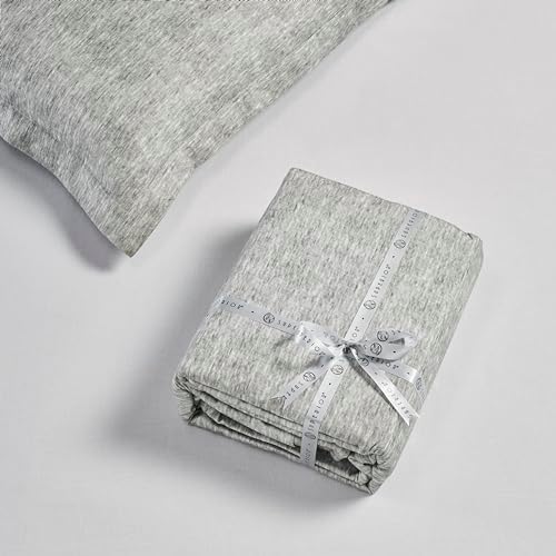 Superior Melange Flannel Duvet Set KingCalifornia King Charcoal