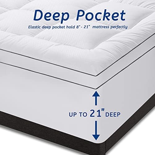 MATBEBY Queen Mattress Topper for Back Pain