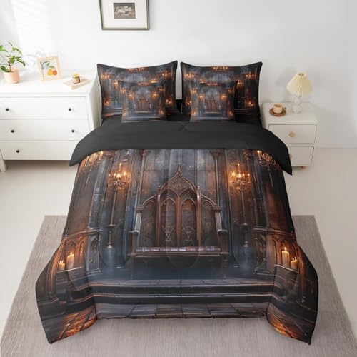 Erosebridal Medieval 7 Pcs Comforter Set Queen