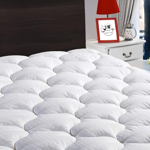 LEISURE TOWN King Mattress Pad with Cooling Soft Pillow Top