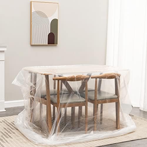 Liyaomix King Mattress Bag 15 Mil Clear Plastic Encasement