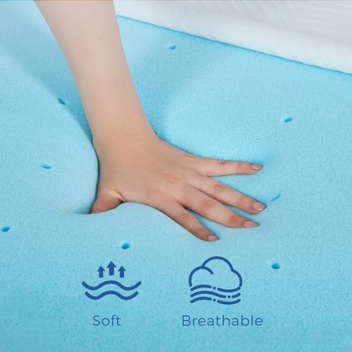 Susalt 3 Inch Cooling Gel Mattress Topper Twin XL