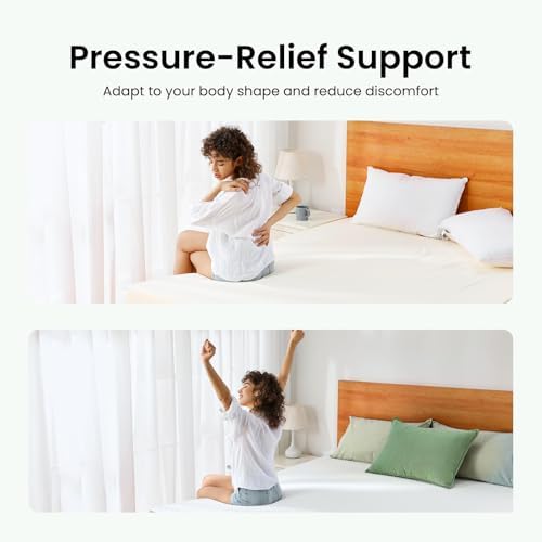 Marsail 3 Inch Cooling Gel Memory Foam Mattress Topper