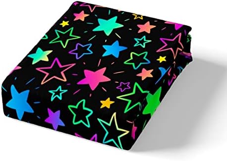 Erosebridal Kawaii Glitter Stars Duvet Cover Set 3pcs Queen