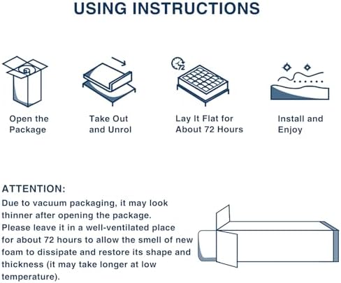 OLANLY Dual-Layer Queen Mattress Topper 4 Inch