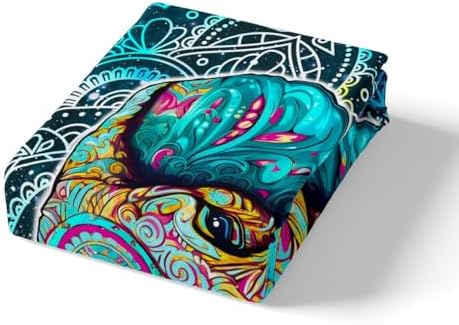 Feelyou Elephant Duvet Cover Set 3Pcs Zipper Queen Size
